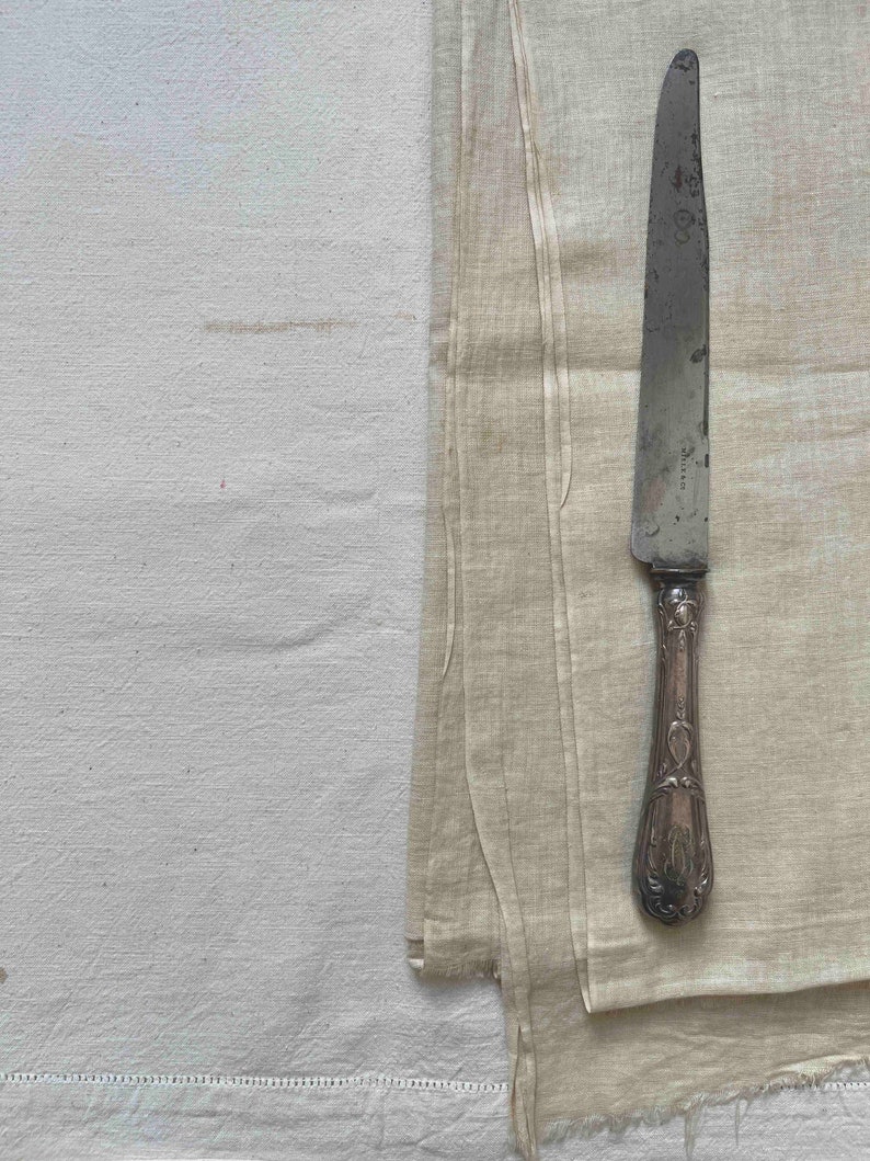 Antique MIELE & Co French Tarnish Acier Carving Meat Knife.Antique Kinife Engraved Monogram Initials LD.Antique Ornate Acier Meat Knive image 10