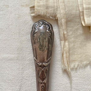 Antique MIELE & Co French Tarnish Acier Carving Meat Knife.Antique Kinife Engraved Monogram Initials LD.Antique Ornate Acier Meat Knive image 4