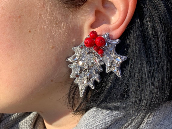 Sequin Reindeer Earrings Sequin Reindeer Earrings