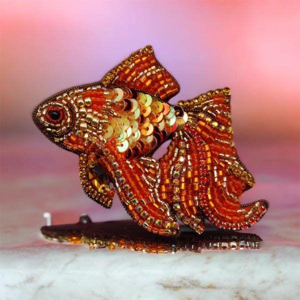 Goldfish Pin - Etsy
