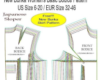 New Bunka Women's Basic Bodice Block