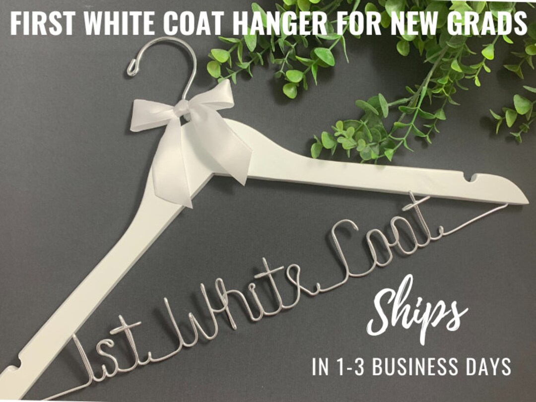 Dr. White Coat Personalized Hanger, Custom White Coat Ceremony Hanger
