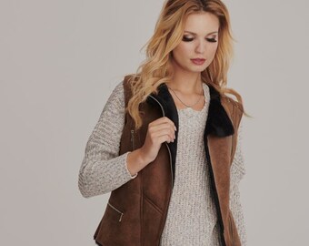Sheepskin Vest - Etsy