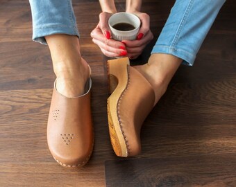 women in clogs