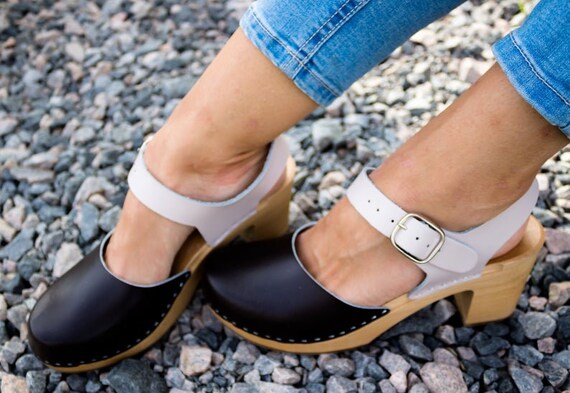 Klompen Mocassins Houten sandalen hoge hak Vrouwen klompen | Etsy Nederland