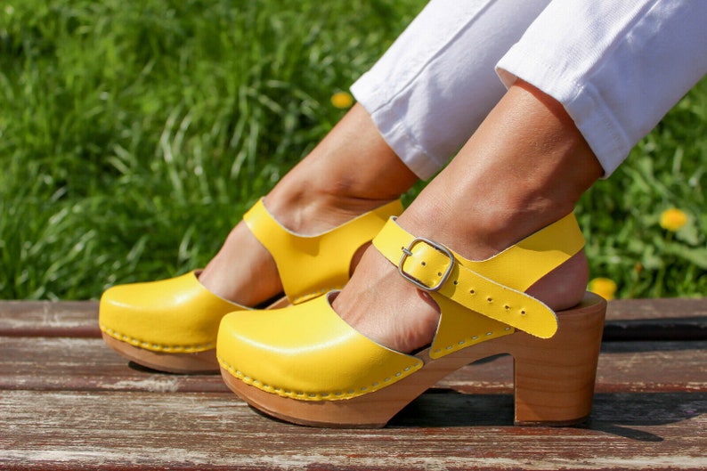 etsy wooden clogs