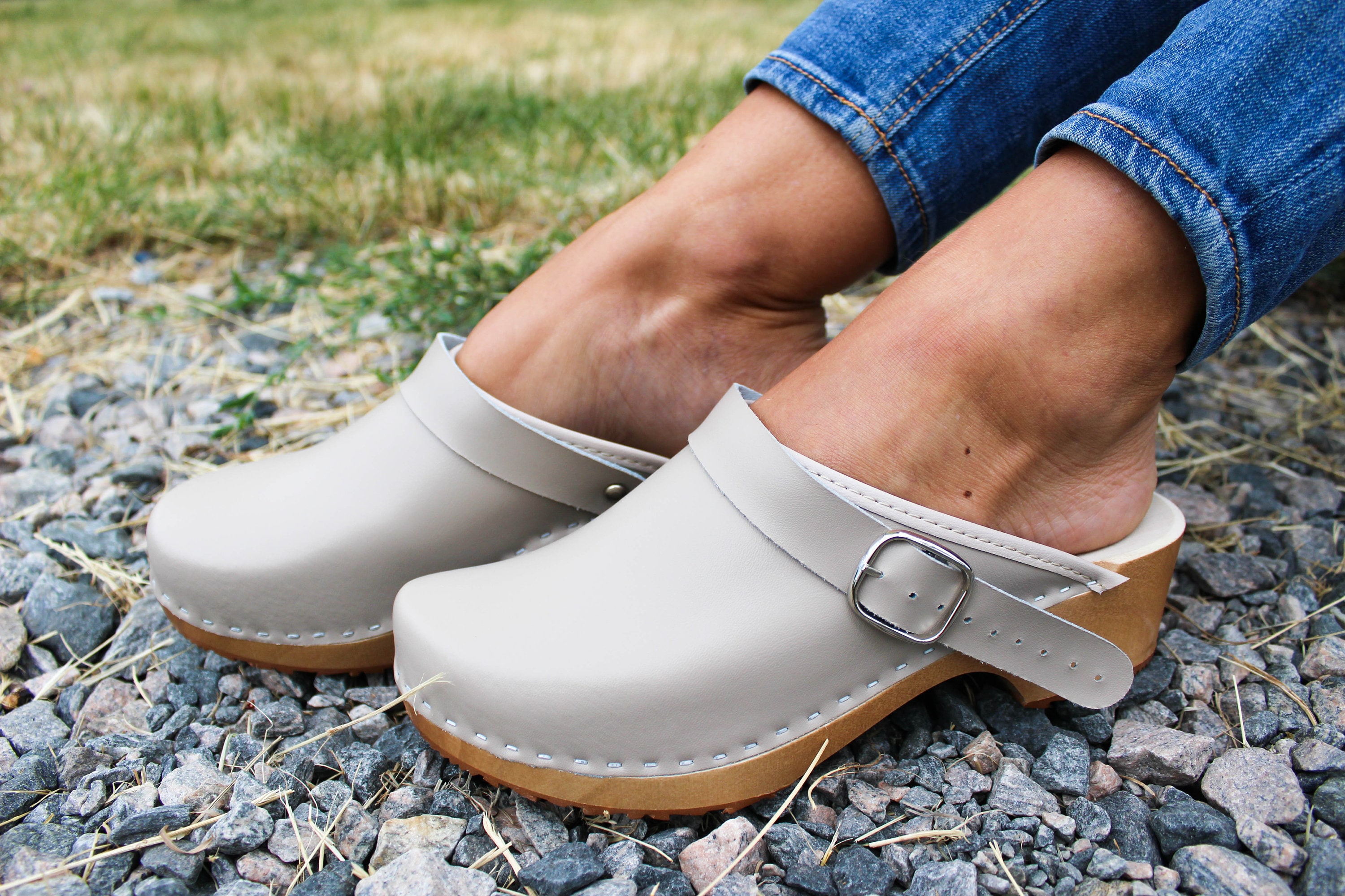 Swedish Clogs Moccasins Wooden Clogs Women Clogs Leather Clogs Etsy 