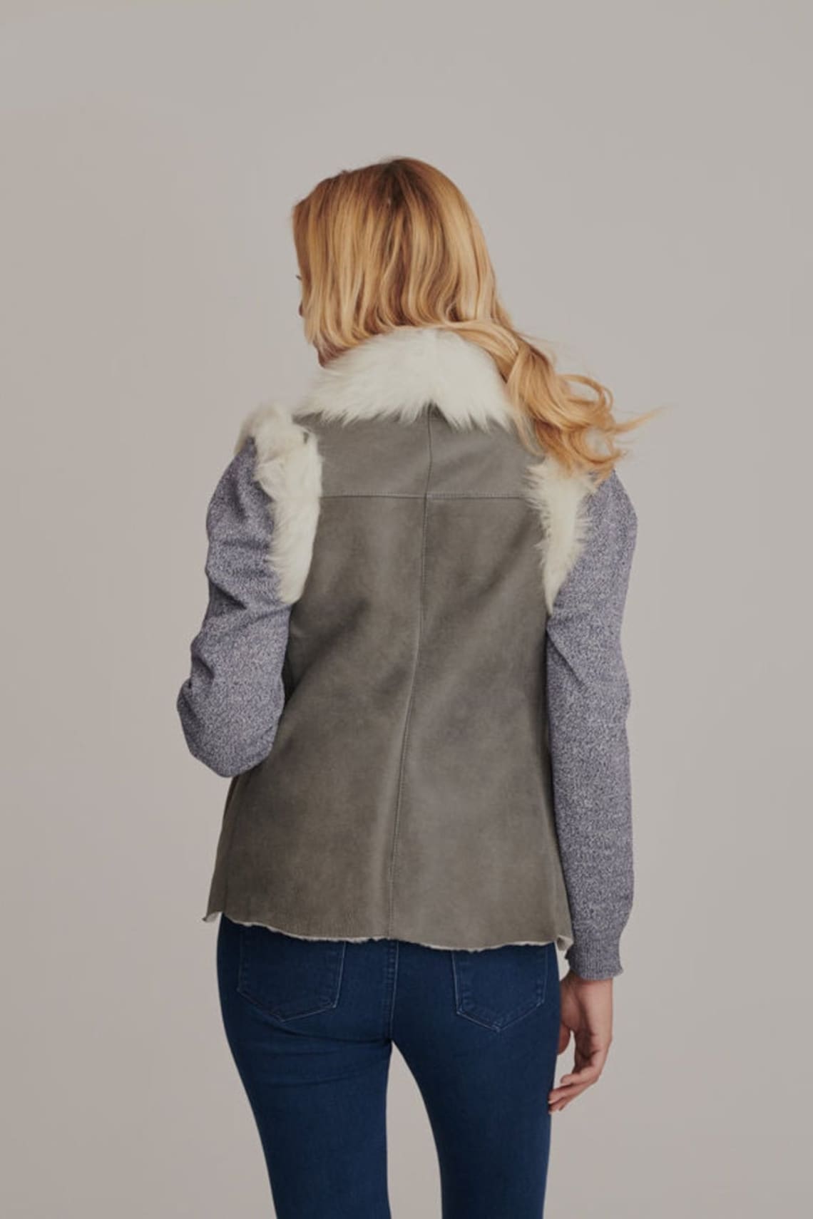 New SHEEPSKIN vest for women shearling ladies jacket warm Etsy