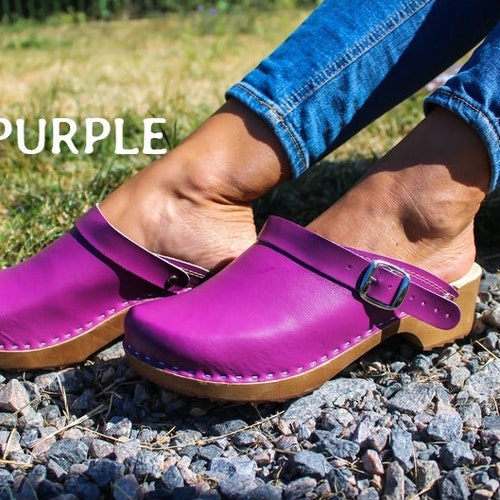 Swedish Clogs Moccasins Woodn Clogs Women Clogs Leather Clogs Etsy