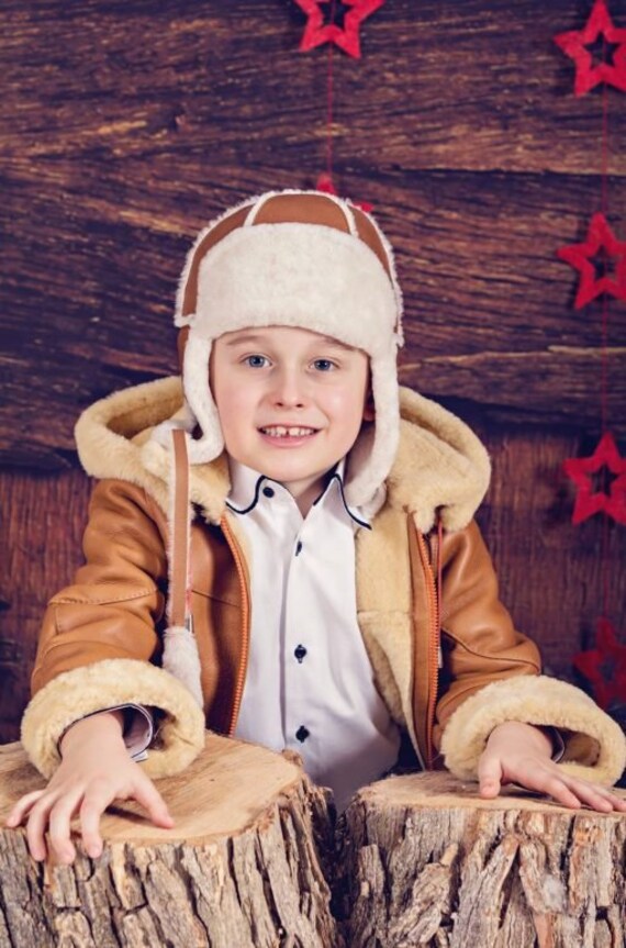 New Boy SHEEPSKIN Jacket Children Coat Etsy Ireland