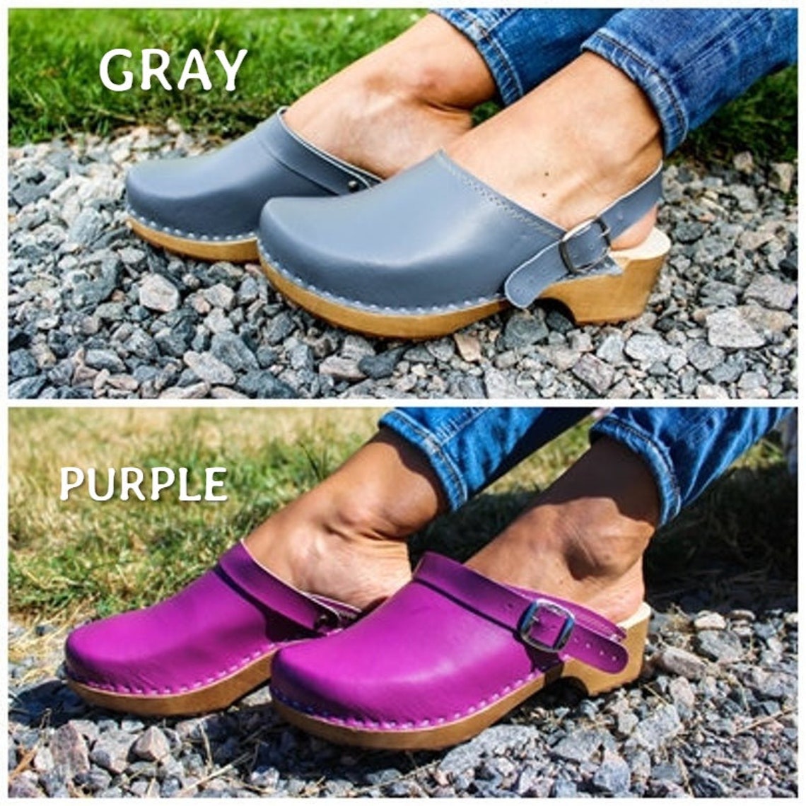 Zuecos suecos Mocasines Zuecos de madera Zuecos de mujer Etsy España