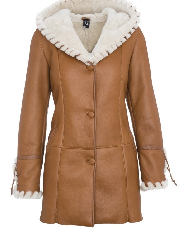 Real LEATHER women coat SHEEPSKIN jacket new shearling coat | Etsy