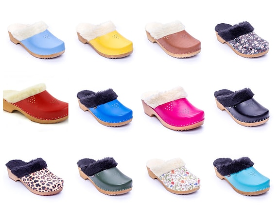 Buy Clogs With Fur Shoes With Fur Winter Warm Shoes Warm Sippers