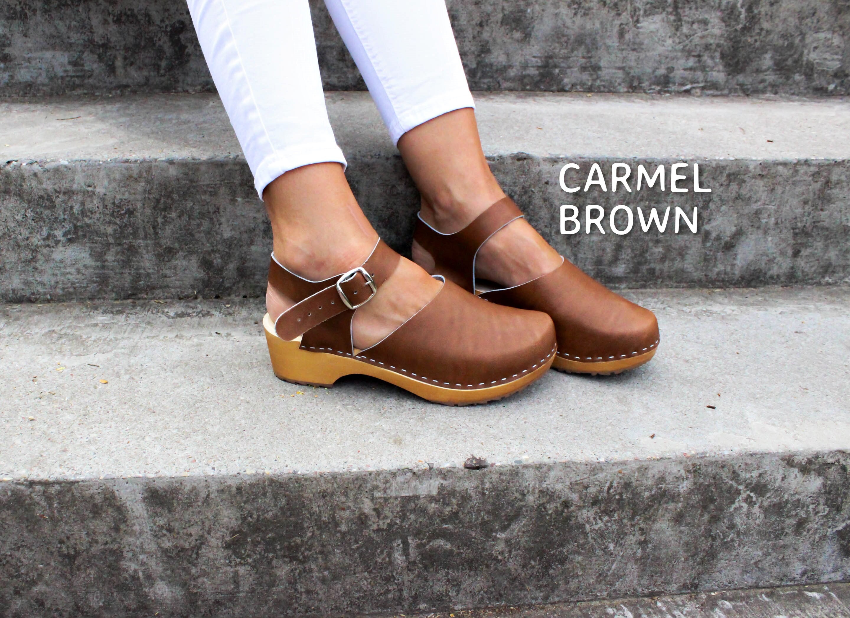 clog with ankle strap