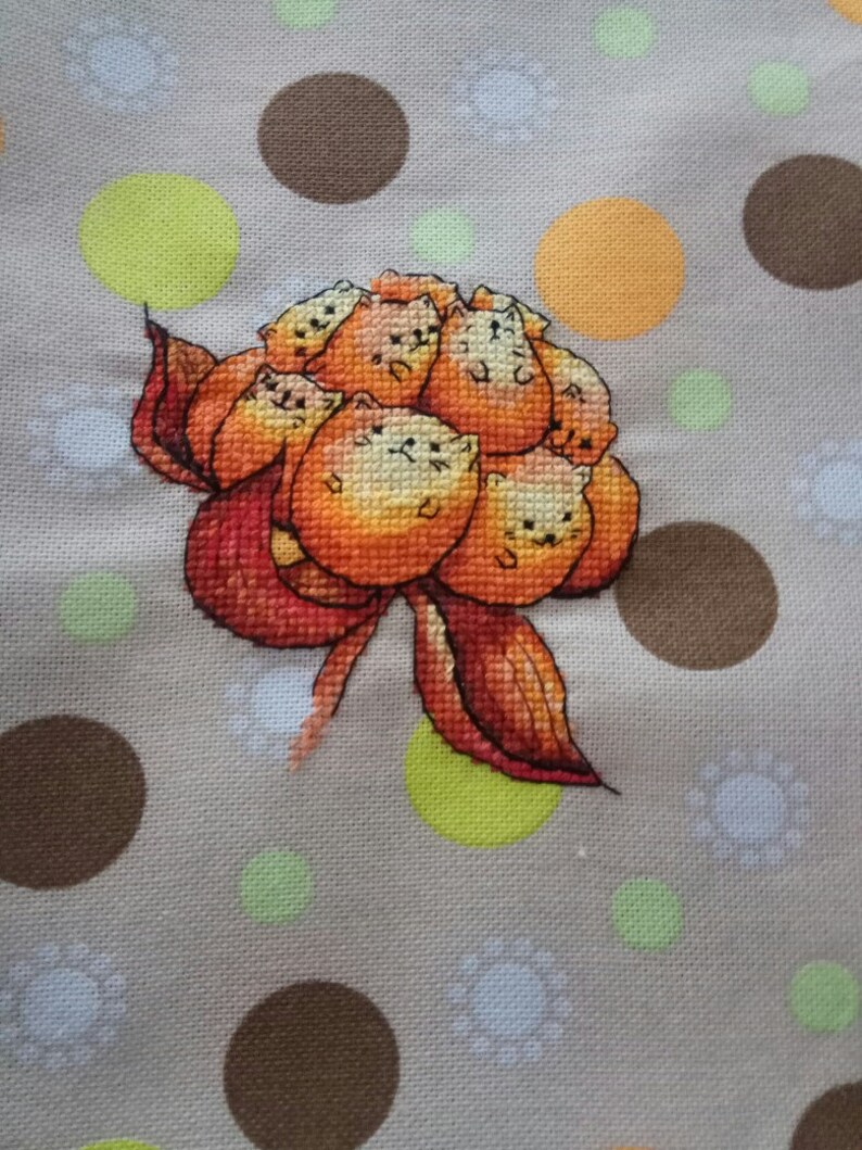 Cloudberry Cats Counted Cross Stitch Pattern Pdf Cute Orange Berry Funny Kitty Fantasy Animal Embroidery Plastic Canvas Sewing Needlecraft Efp Osteology Org