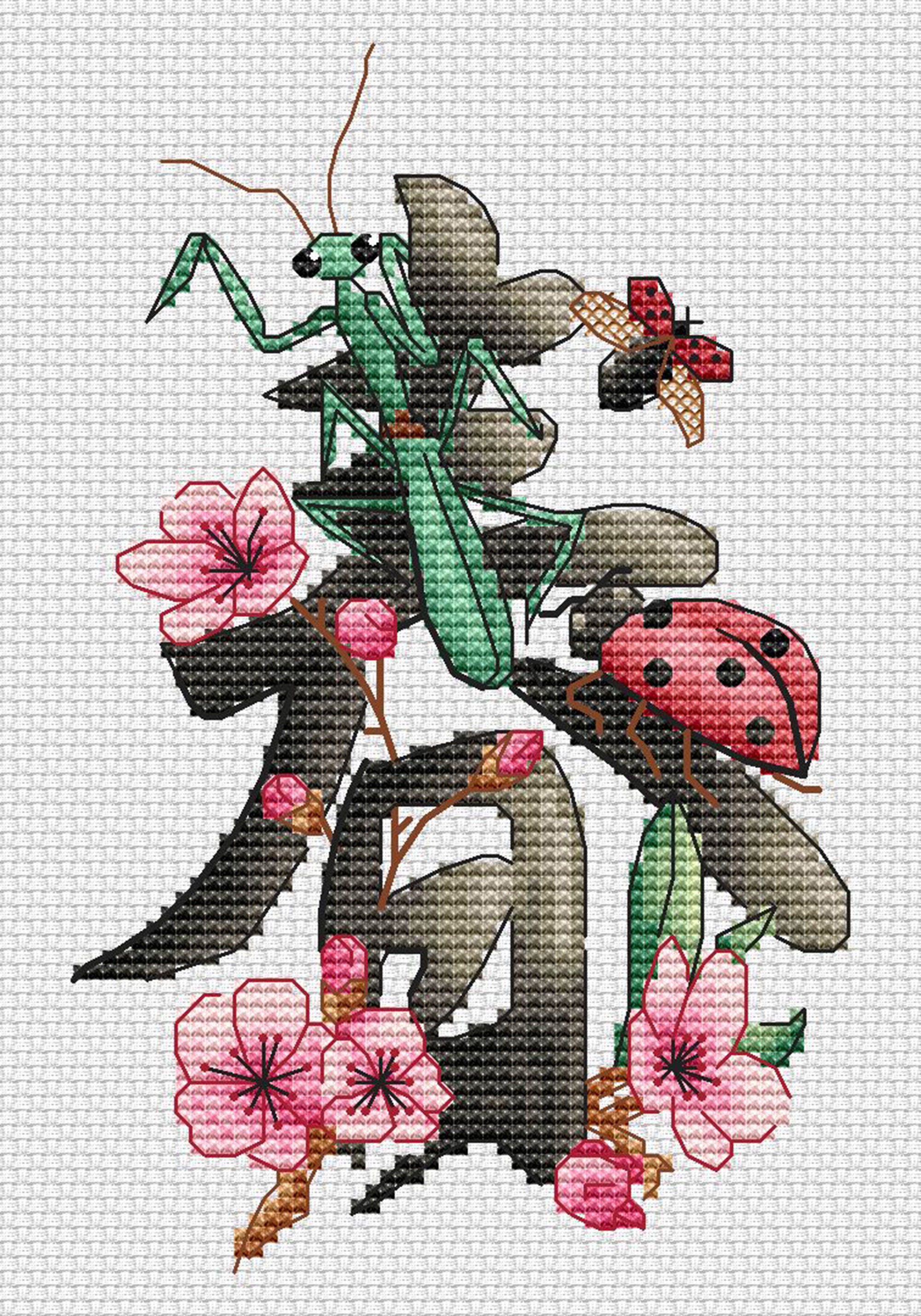 Chinese character counted cross stitch pattern PDF Etsy