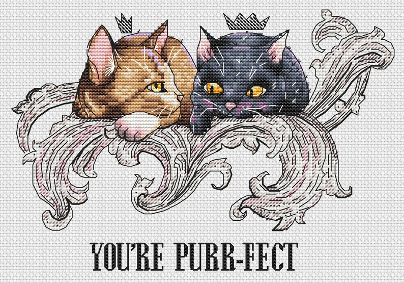Couple Of Cats Cross Stitch Pattern Pdf Funny Kittens Animals Love Embroidery Sewing Fiber Sewing Needlecraft Deshpandefoundationindia Org