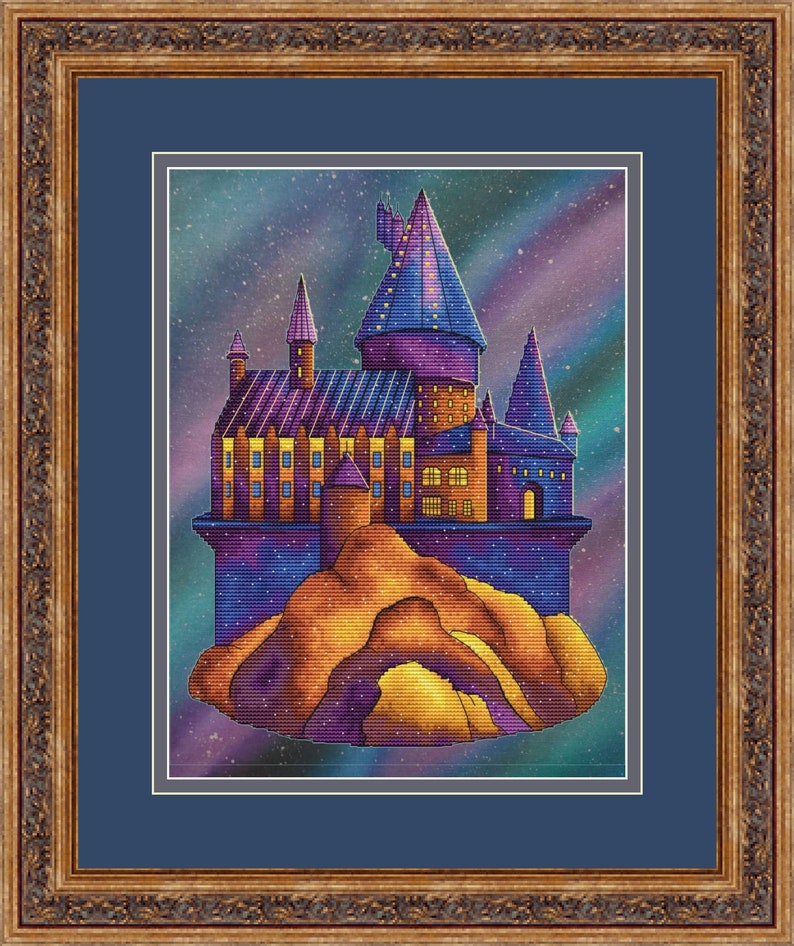 Hogwarts cross stitch pattern PDF Harry Potter Magic castle | Etsy