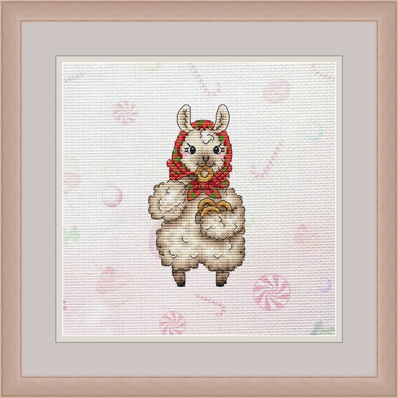 Llama counted cross stitch pattern PDF No drama llama No | Etsy