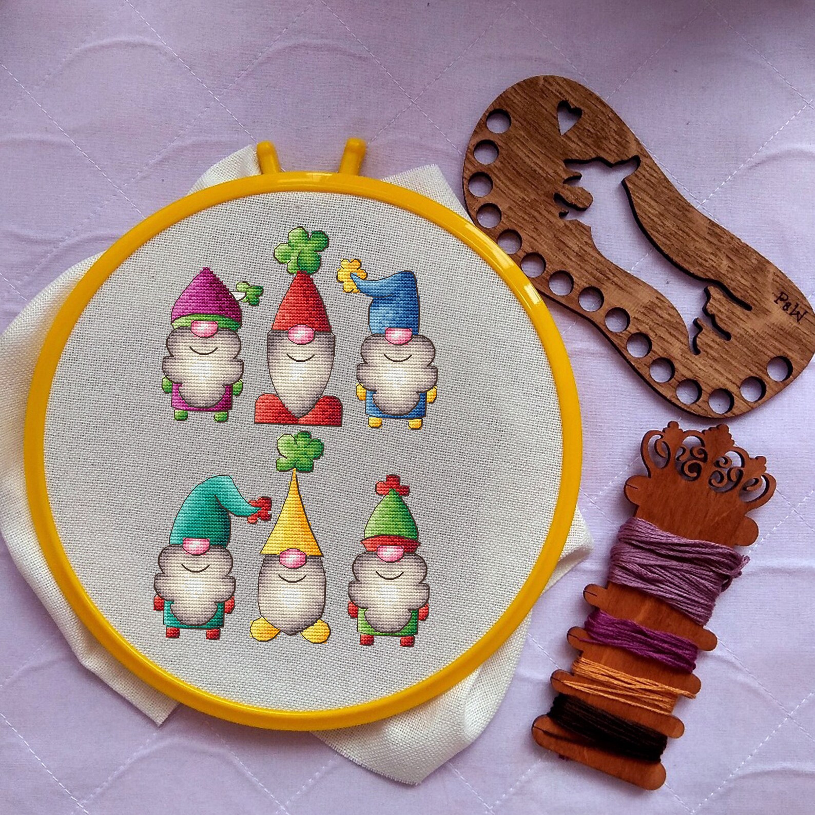 Christmas Gnomes Cross Stitch Pattern PDF Santas Helpers Etsy Christmas gnomes cross stitch pattern pdf santas helpers