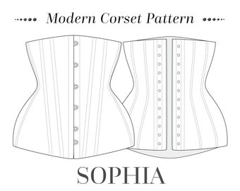 Underbust Corset Pattern with instructions