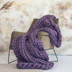 Blanket 6cm Fashion Hand Wool Knitted Thick Yarn Merino Bulky Knitting  Throw Knit 230303 From Zhi10, $27.82