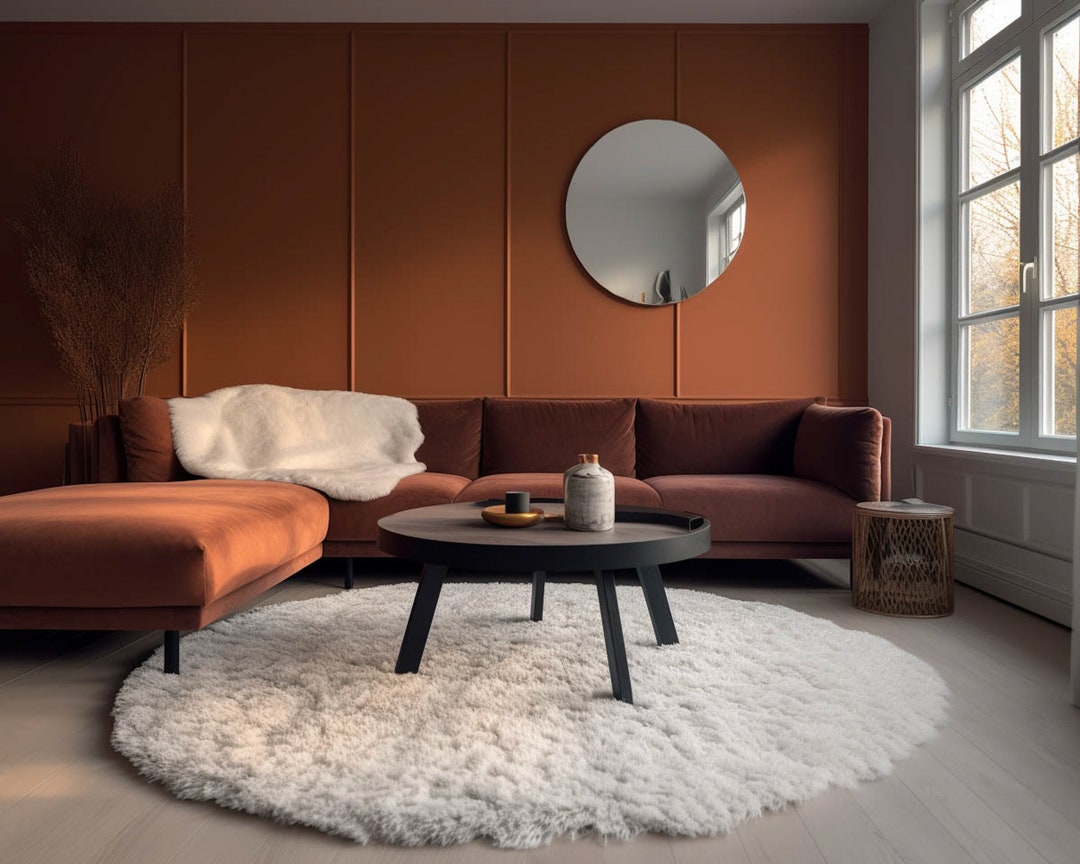 Round Flokati Style Rug off White 3.25 8cm Pile 1400 GSM Circle Natural