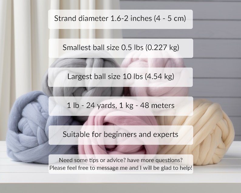 features of giant merino wool roving