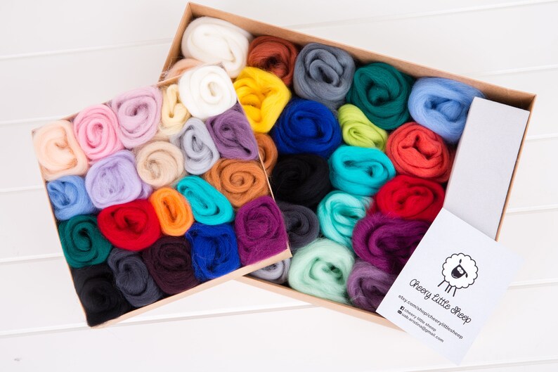 Wool Felting Kit Merino Wool Roving for Needle Felting DIY Etsy UK