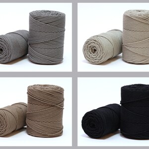 cotton cord in various colours