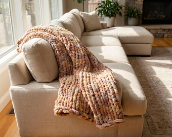 Manta de chenilla, manta gruesa, manta acogedora, manta suave para bebé, manta para sofá, manta tejida a mano, manta para guardería, colcha de chenilla