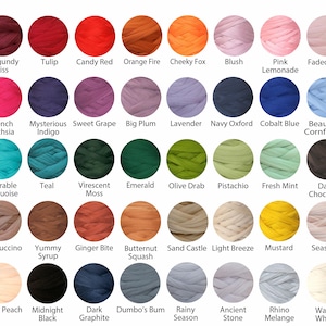 chunky yarn color swatch