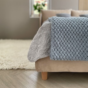Puffy blanket soft cozy fluffy blanket sofa throw blanket baby shower gift