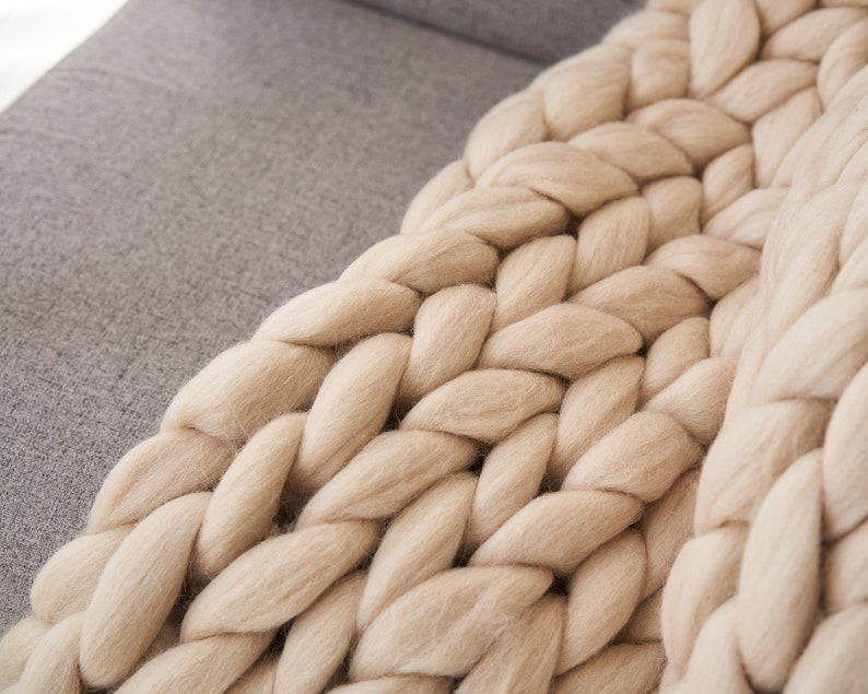 Plaide Laine Grosse Maille