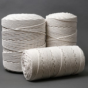 2, 3 and 5 kg balls of macrame cotton string