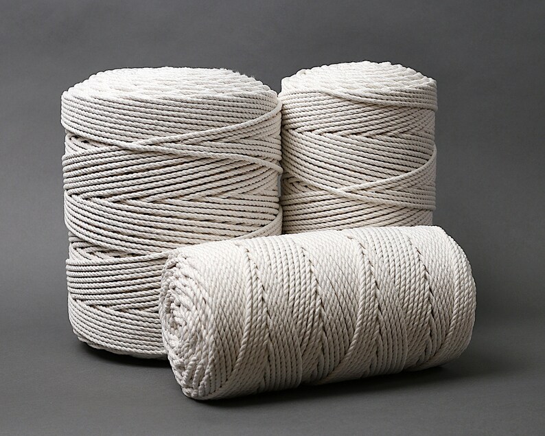 2, 3 and 5 kg balls of macrame cotton string