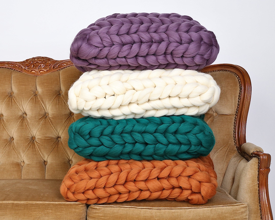 Chunky Throw Pillow Unique Couch Pillows Boho Throw Pillow Cozy Home