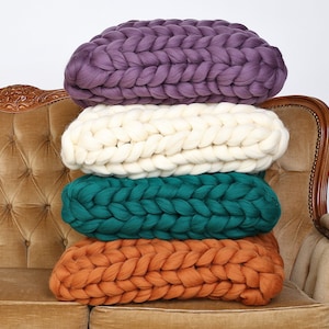 Chunky Throw Pillow Unique Couch Pillows Boho Throw Pillow Cozy Home Decor Decorative Pillows Housewarming or Christmas Gift