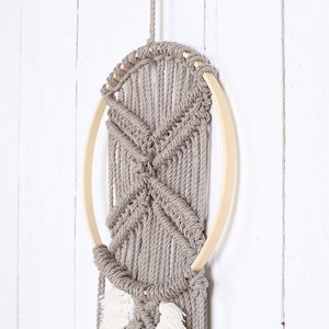 an example of macrame project on the wall