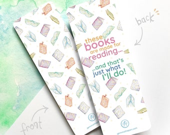 Raining Books Bookmark | Gift for Book Lovers | Bookish Gifts