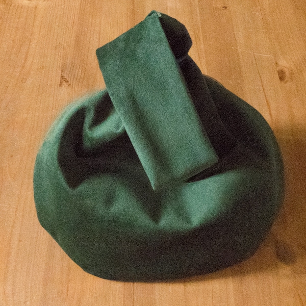 Green Velvet Japanese Knot Bag