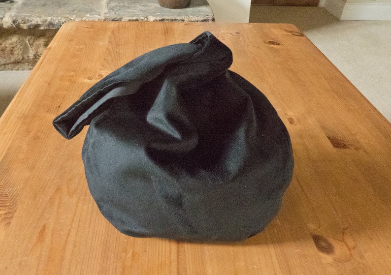 Black Velvet Japanese Knot Bag image 1