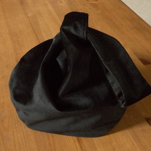 Black Velvet Japanese Knot Bag image 3