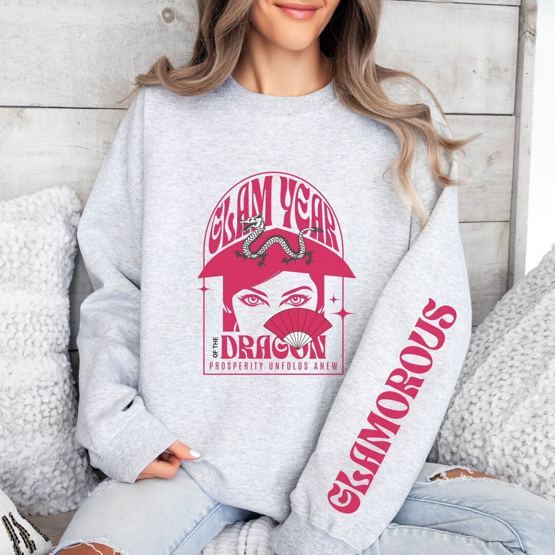 New Chinese Style Printed Hooded Fleece Sweatshirt - Reincarnation 轮回