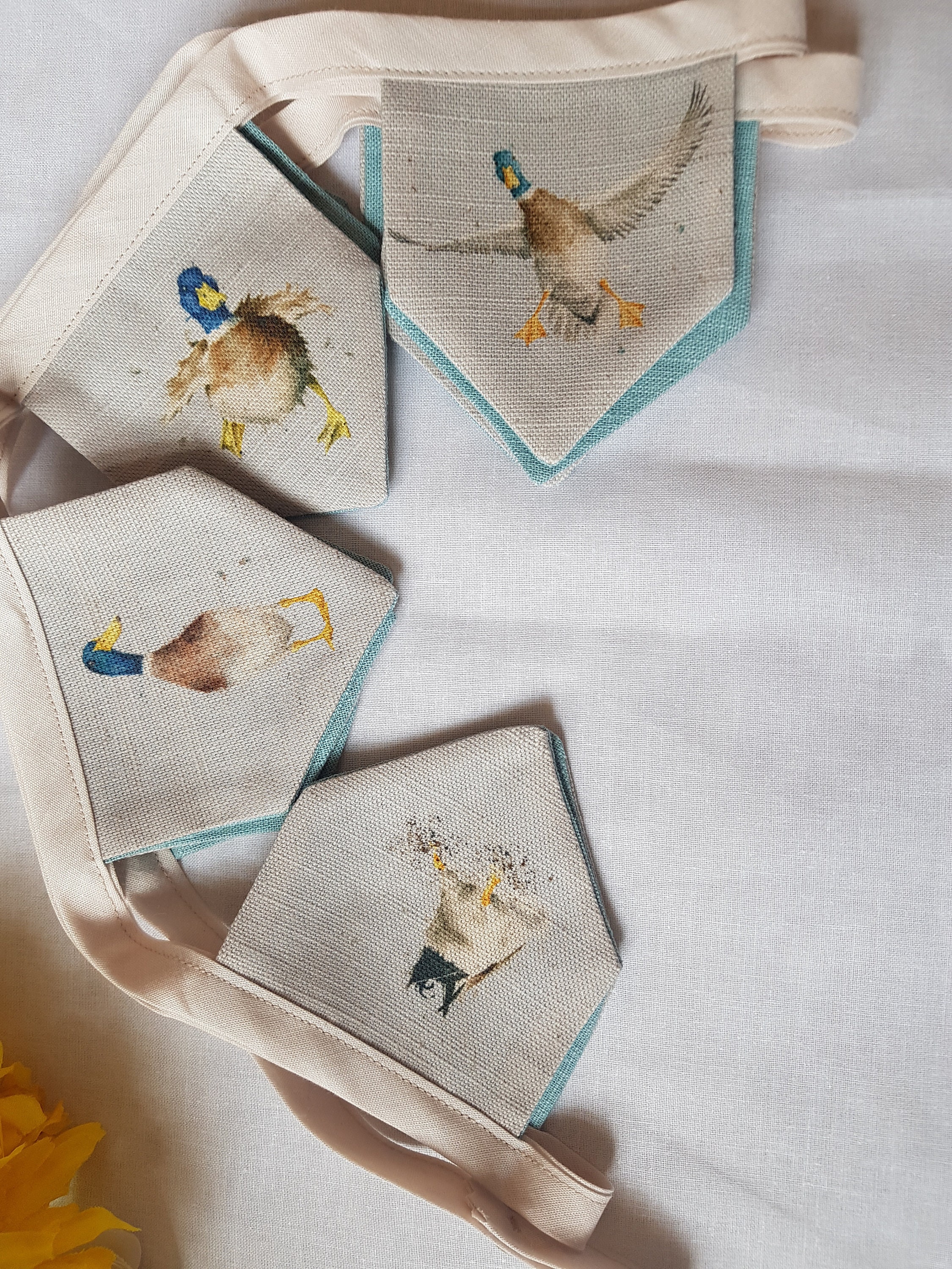 Wrendale duck bunting ducks linen bunting ducks and Etsy