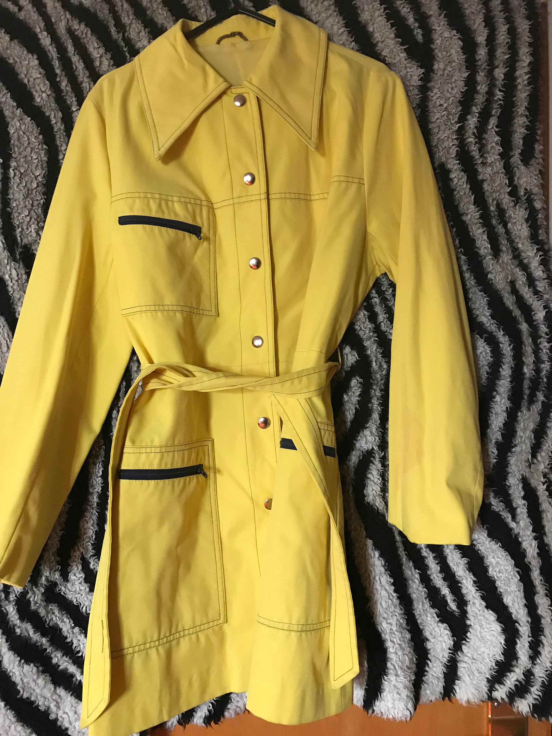 Rare Vintage Spaceage Yellow Original Dannimac Sport 1960s