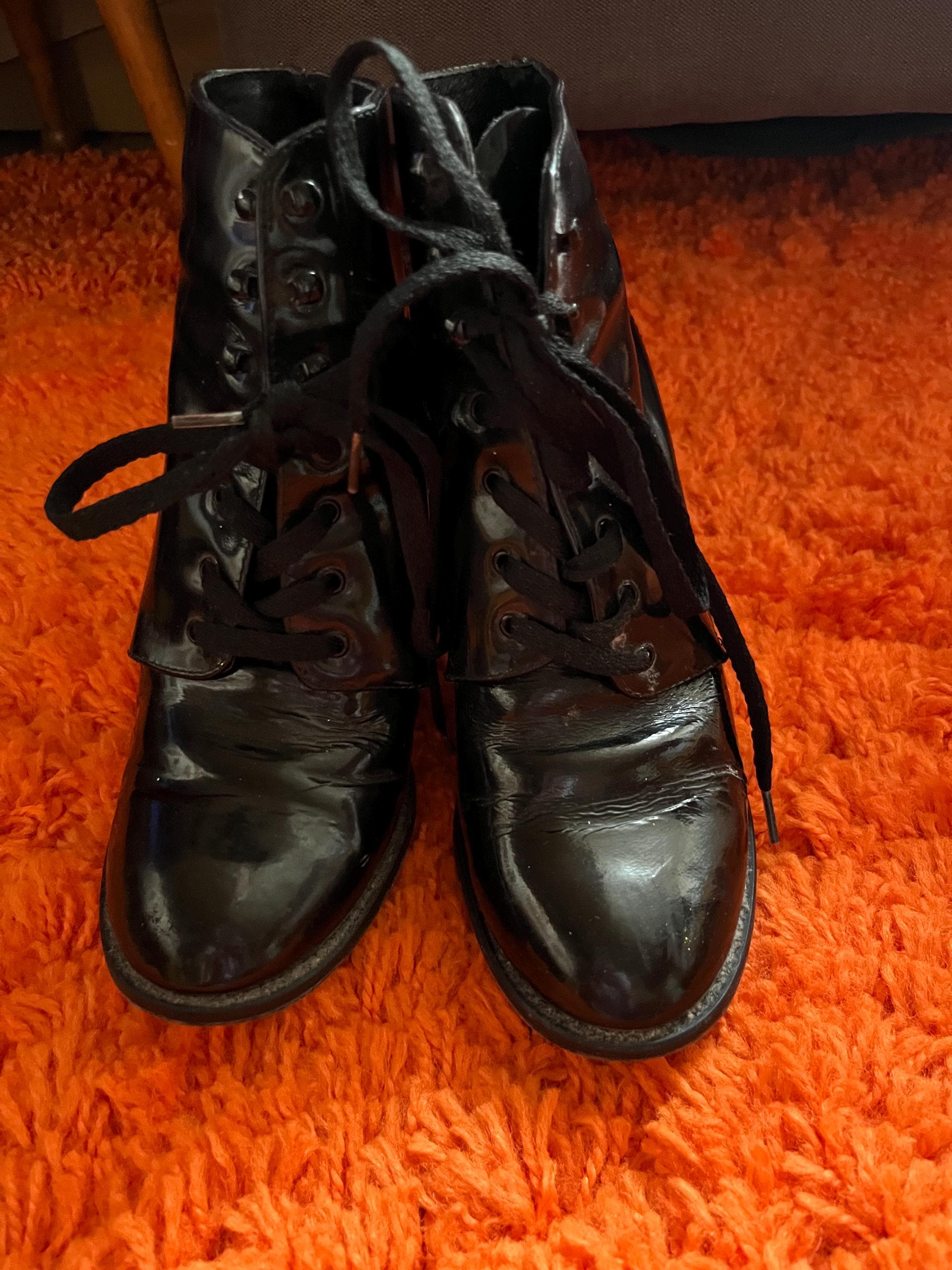 Charles by charles david triple buckle lace up moto booties deals