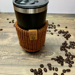 Coffee Cozy for Hot Beverages/ Coffee Cup Sleeve, Coffee Lover Gift/ Reusable Cup Cozy/ Teacher Gifts/ Gifts Under 10 image 1