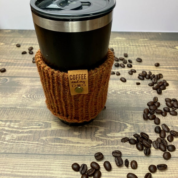 Coffee Cozy for Hot Beverages/ Coffee Cup Sleeve, Coffee Lover Gift/ Reusable Cup Cozy/ Teacher Gifts/ Gifts Under 10