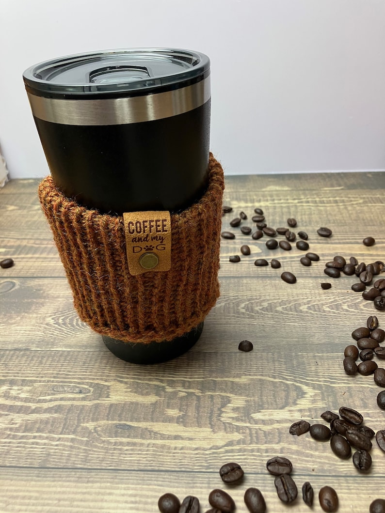 Coffee Cozy for Hot Beverages/ Coffee Cup Sleeve, Coffee Lover Gift/ Reusable Cup Cozy/ Teacher Gifts/ Gifts Under 10 image 2